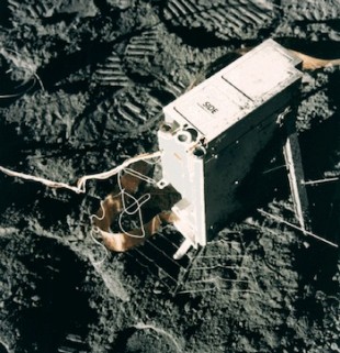 The SIDE experiment deployed by Apollo 14 astronauts Alan Shepard and Edgar Mitchell at the Fra Mauro highlands, February 1971.