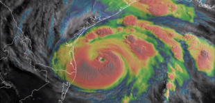 Hurricane Harvey radar image
