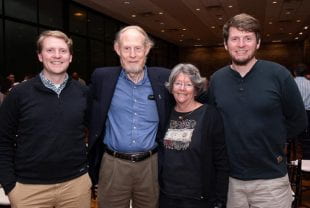 Rice alums (from left) Andrew Sinclair, Bart Sinclair, Diane Sinclair and Stuart Sinclair.