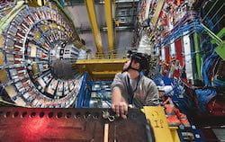 Rice University physicists and engineers have receive National Science Foundation support to design, build and manage the installation of next-generation sensors in the Compact Muon Solenoid at the Large Hadron Collider. (Credit: CERN)